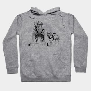 Play It Jumbo! Elephant Labrador Retriever Accordion Wheelchair Hoodie